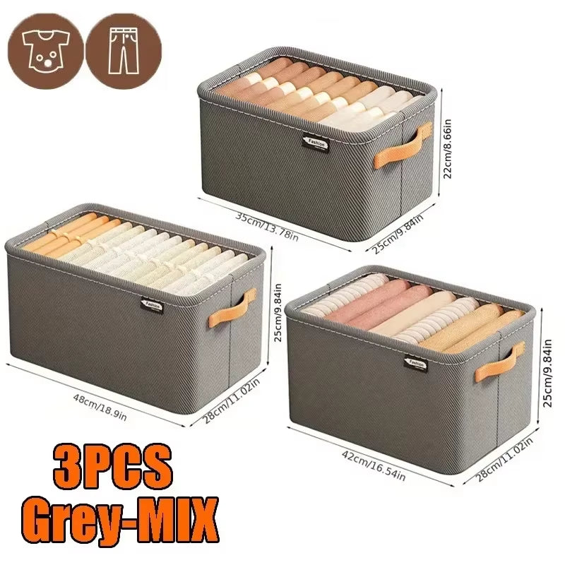 Wardrobe Organizer Box for Storage in the Closet Underwear Drawers Storage Bedroom Cabinet Socks Bra Storage Pants Organizer